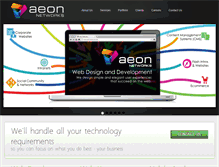 Tablet Screenshot of aeonnetworks.com